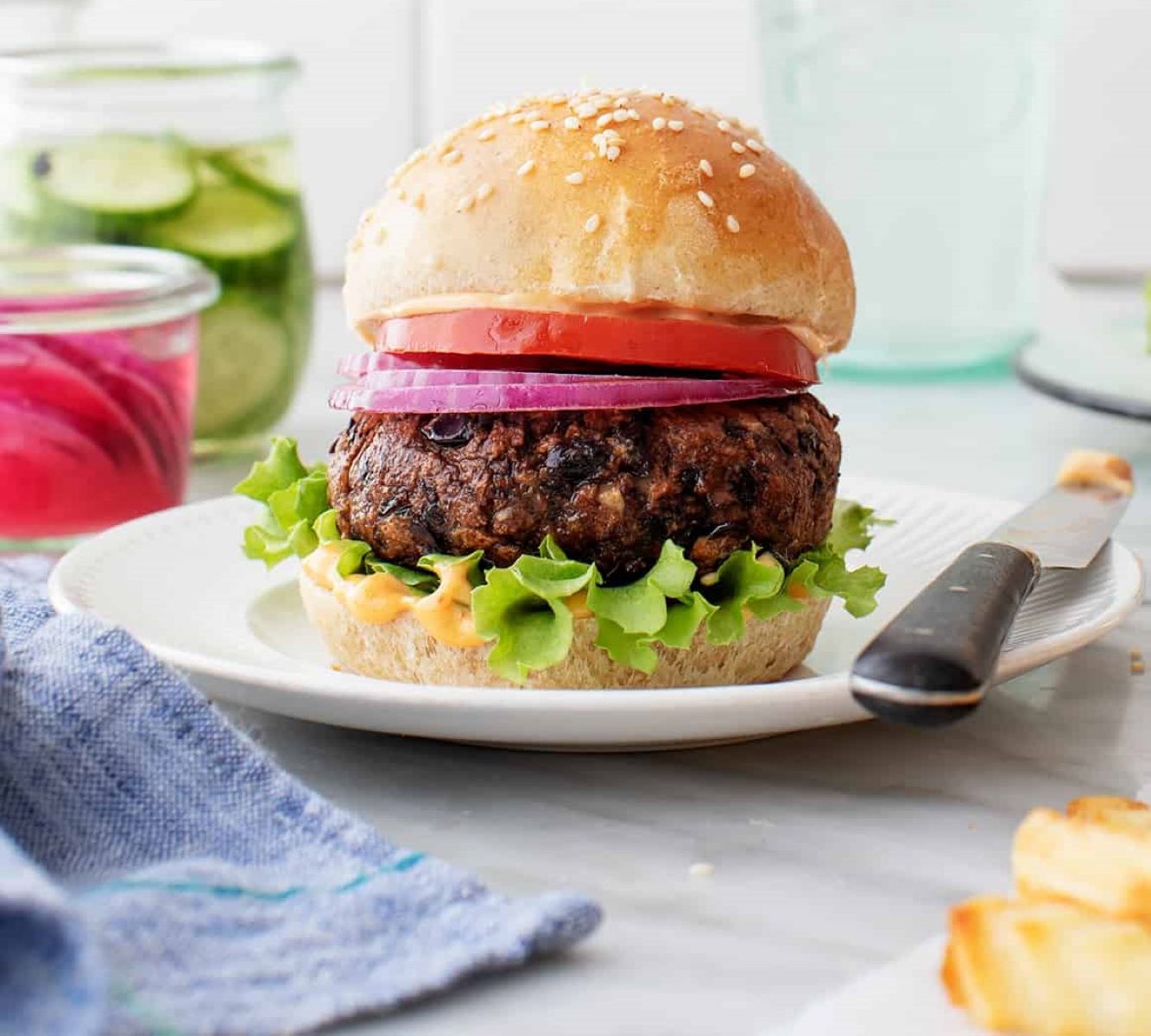 air-fryer-vegan-burger-recipe