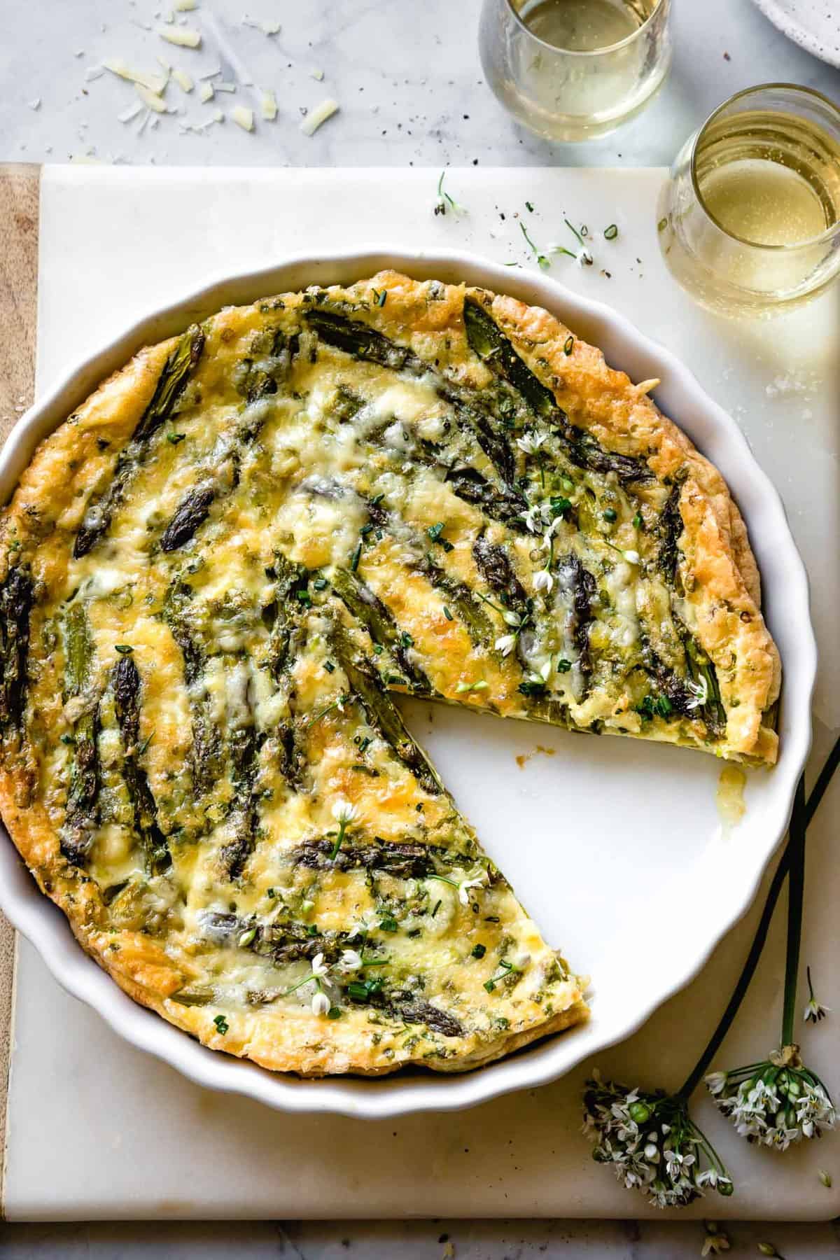 asparagus-mushroom-bacon-crustless-quiche-recipe