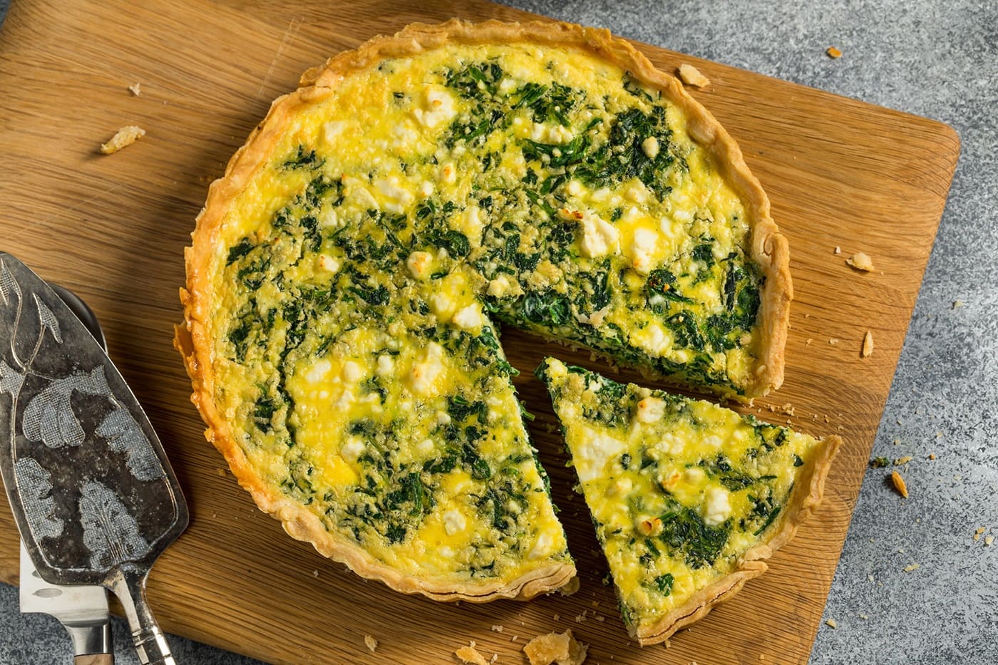 spinach-feta-quiche