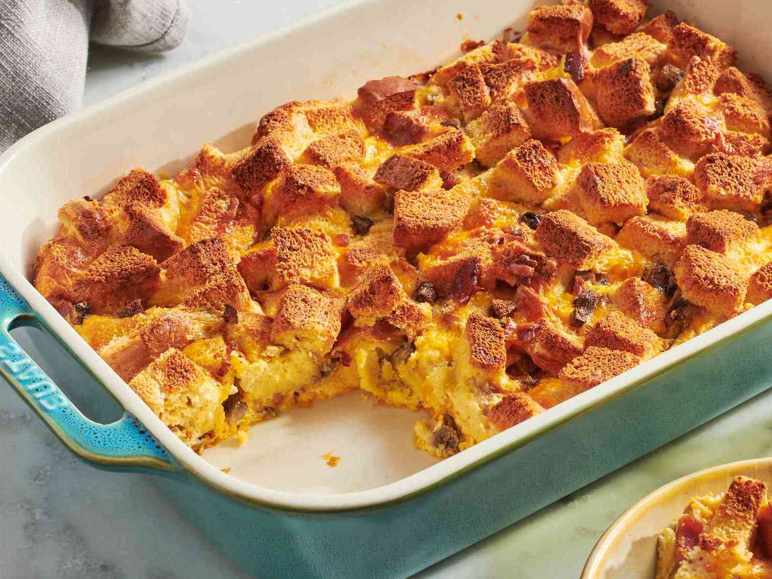 Breakfast Strata Recipe | EatingisArt